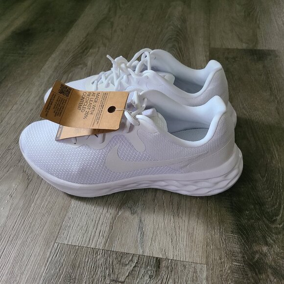 Nike Revolution 6 NN Triple White DC3728-102 Mens Size 10 Wmns 11.5 - Picture 3 of 6